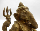 Antique Solid Bronze Ganapati Ganesh Lord Ganesha Hindu Deity Figurine Statue