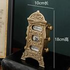 Modern European Vintage Brass Calendar High Grade Handmade Home Ornaments Office
