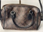 Gently Loved Certified Authentic Brown And Black Coach Leather Satchel Handbag