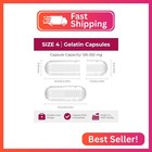 Empty Gelatin Capsules Size 4 -  100 Count  Very Small Empty Capsules Ideal For