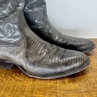 Mens Nocona Gray W brown Tint Teju Lizard Skin Western Cowboy Boots  Size 10 5 D