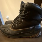 Nike Men   s Black Duck Boot Ankle Lace-up Rubber Upper Us 10 5 Eu 44 5