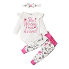 3pcs Newborn Infant Baby Girl Outfits Clothes Set Romper Bodysuit pants Leggings