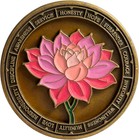 1 Year Lotus Sobriety Coin  Serenity Prayer Aa Medallion  Recovery Chip   Premiu
