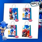 16pcs Sonic Favor Bags Sonic Party Bags Sonic Gift Bags Sonic Candy Bags For Kid
