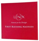 Lenox First Blessing Nativity Rug Seller 8  Figurine Ivory 24k Gold Retired-rare