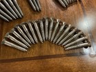 Lot Of 34 Antique Wood Screws Flat-head Steel  17  2      6  3      3  3 5      8  4   
