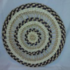 2-piece Woven Wicker Wall Hanging Baskets Set - Boho Style Round Hanging Decor