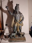 Large Kala Bhairava Cast Bronze Statue Patina Verdigris 22 Inch Tall