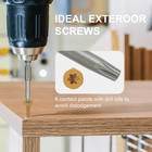 300pcs  8 X 2  T25 Star Drive Exterior Wood Screws For Decking Fencing