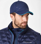 Porsche Design Sport Cap In Dark Blue   Turquoise Trim On Border