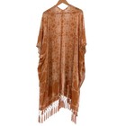 Free People Kimono Kaleidoscope Velvet Burnout One Size Tan Festival Daisy Jones