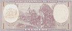 Banco Central De Chile Un Escudo Banknote 1 Chilean Escudo Kk244   9