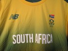 New Balance South Africa Cricket Yellow Jersey Shirt Size Xl