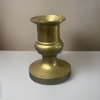 Vintage Solid Brass Candlestick Holder 3    Tall 1986 Heavy Candle Holder