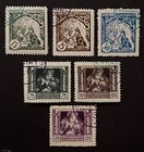 Travelstamps  1919 Czechoslovakia Stamps Scott  b124-b129 Independence Cto Nh