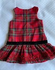 Wonder Kids Toddler Christmas Holiday Red Plaid Dress - Size 18 Months