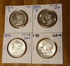 Nice Gem Morgan Dollar Lot Of 4  1879s 1890s 1900 1921  90  Silver  Must See  