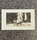 Antique Real Photo Postcard Woman Bicycle Rppc Early 1900   s Transportation Rare
