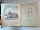 1944 Rand Mcnally World Atlas Premier Edition Wwii Era Large Map Book