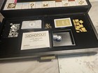 Black Wooden Monopoly Deluxe Edition Board Game -  Open Box See Pictures  As Is 