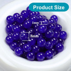 Navy Blue Glass Beads Bulk  8mm Glass Beads For Barcelet And Jewelry Making Diy