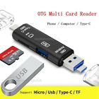 Card Reader Usb 3 0 Micro Usb Type C Microsd Otg Memory Adapter Laptop Computer