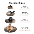 Donut Plush Pet Dog Cat Bed Fluffy Soft Warm Calming Bed Sleeping Kennel Nest