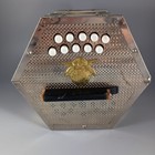 Antique German Araldo Concertina 20 1 Button - Needs Some Work