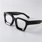 Acetate Square Reading Glasses Resin Lenses Readers Retro Thick Eyeglasses Frame