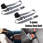 Car Safety Belt Retractable Shoulder 3 Point Car Front Seat Strap Buckle Kit
