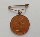 Rare 1925 Korea Joseon Census Medal Korean Peninsula Map Badge