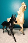 Used Breyer Traditional Model Horse Set  1840    cloud s Encore And Tor    Retired