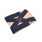 Navy Blue Color Button Holes Link Men s Suspender Adjustable Length Brand New