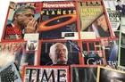 10 Vtg Time Magazines Lot Clinton Sports Space Survivor Old Ads Ephemera 90s Y2k