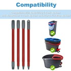 Mop Handle For Ocedar  O Cedar  Spin 4section Iron  Red Iron
