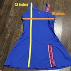 Nike Dri-fit One Shoulder Tennis Dress Blue Pink Size M
