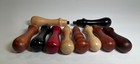 Medium Ball-top Style Wood Wax Seal Stamp Handles Lot Of 10  read 
