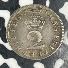 1710 Great Britain Queen Anne 2 Pence Lot jm0441 Silver  Nice 