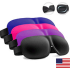 2 Eye Mask Sleep 3d Travel Soft Padded Shade Cover Rest Relax Sleeping Blindfold