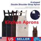 Cooking Kitchen Restaurant Bib Apron Unisex Dress With 2 Pocket Kitchen Apron