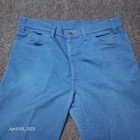Vintage Levi s Sta-prest Pants Men Size 34x32 Dyed Blue 60s 70s Bootcut
