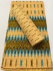 High Quality Metallic Gold African Kente Wax Print  100  Cotton  Sell By 6 Yards