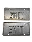 Original  time  1990 License Plates Vintage Set Of 2