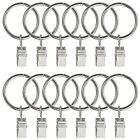 Curtain Rings W  Clips Metal Curtain Clips Decoratice Drapery Rings 1 25  Dia 