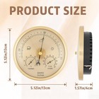 3-in-1 Wall Mount Weather Station  Analog Thermometer Barometer Hygrometer  Prec
