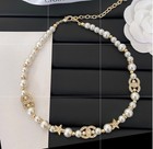 Floral Women s Pearl Enamel Metal Necklace  36 Styles 