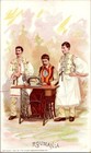 1892 Singer Sewing Machine Roumania Tailors Ethnic Costumes Victorian Trade Card
