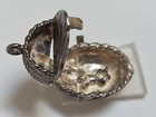 Sterling Silver   Moses Basket Charm   Opens    Baby Inside   Rare   Vintage