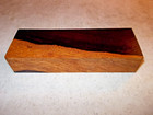 Wooden Honduran Rosewood Burl Block Gun Grips Knife Scales Box Tops -a32